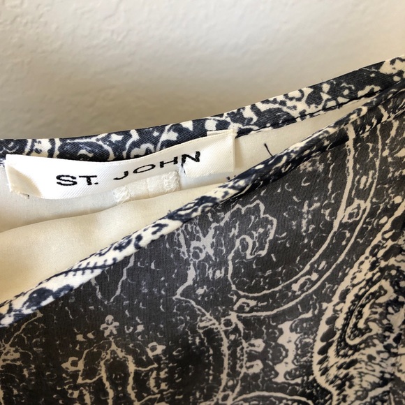 St. John silk printed skirt - Picture 3 of 3